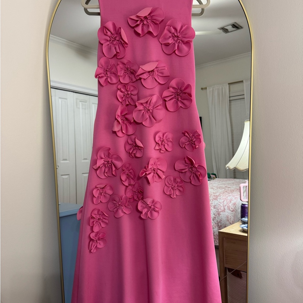 Pink Floral Maxi Dress